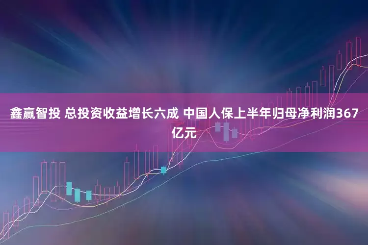 鑫赢智投 总投资收益增长六成 中国人保上半年归母净利润367亿元